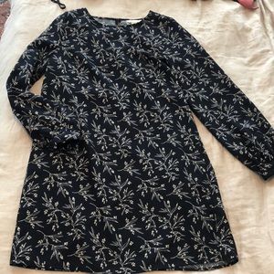 Navy floral dress